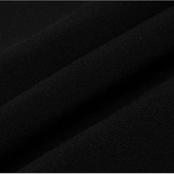 Black Bandage Lace Detailed Bodycon Dress - Picture 10 of 14